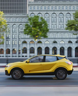 Auto SUV Yellow